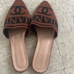 Chanel style slides